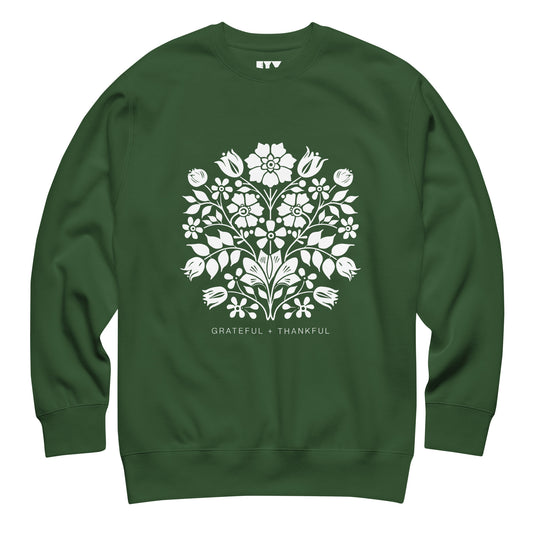 Grateful & Thankful Premium Sweatshirt