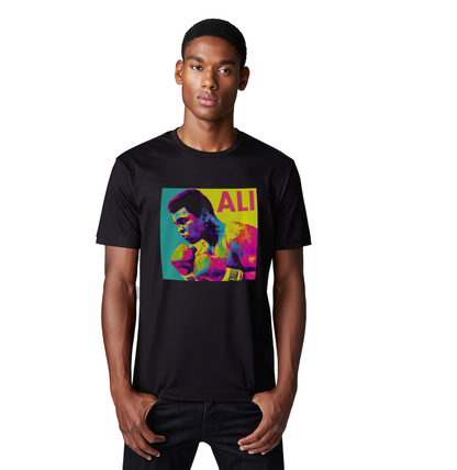 Muhammad Ali Unisex Organic Black Tshirt