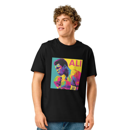 Muhammad Ali Unisex Organic Black Tshirt