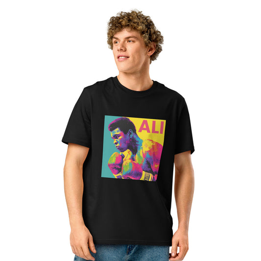 Muhammad Ali Unisex Organic Black Tshirt