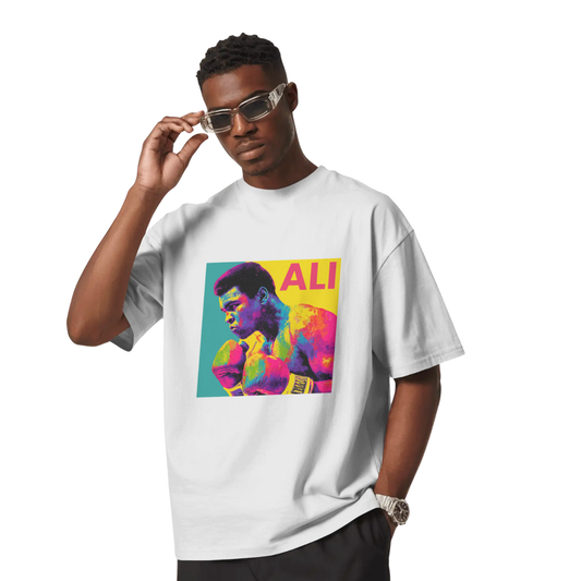 Muhammad Ali Unisex Organic White Tshirt