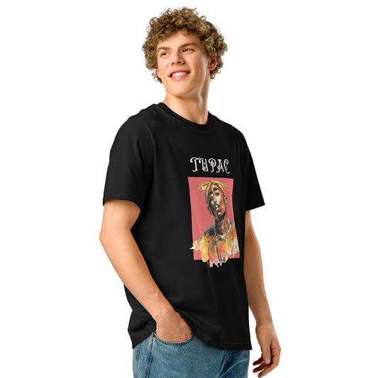 Tupac Unisex Organic Black Tshirt