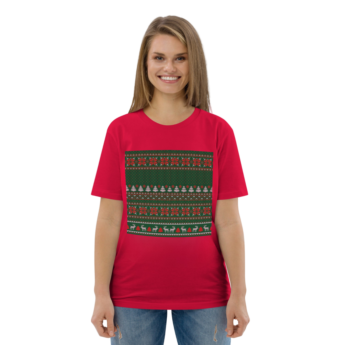 Christmas Wrapper Unisex Organic T-shirt
