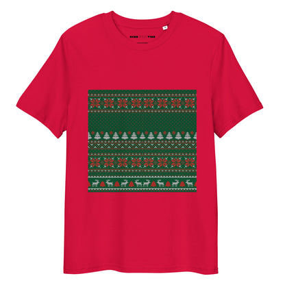 Christmas Wrapper Unisex Organic T-shirt