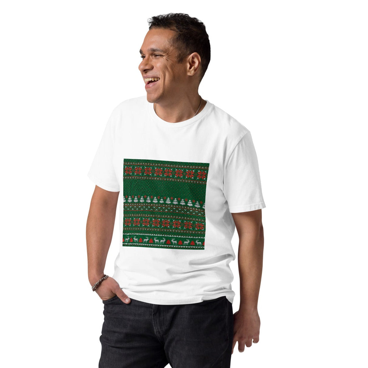 Christmas Wrapper Unisex Organic T-shirt